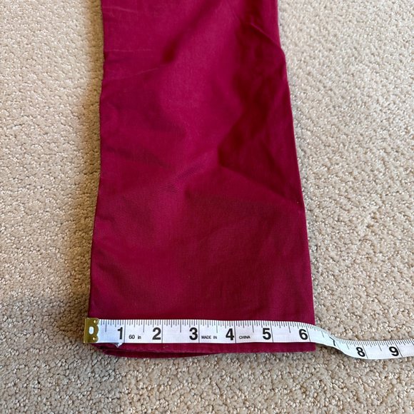 Holiday Brand Jeans Pants Red Straight Leg Preppy Classic Casual Friday Size 32 - Picture 7 of 9